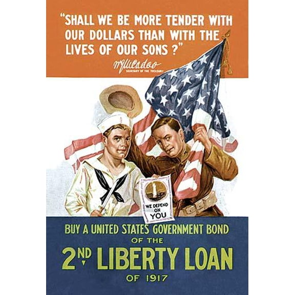 2nd Liberty Loan-Fine Art Canvas Print (20" x 30")