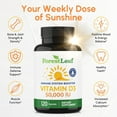 thumbnail image 4 of Forest Leaf 50000IU Vitamin D3 Bone Strength & Immune Support Supplement, 120 Capsules, 4 of 10