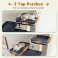 thumbnail image 4 of PAWZ Road 77" Cat Tree Multilevel Play Tower Enlarged Condo Hammock Sisal Scratching Posts Pads, Dark Gray, 4 of 11