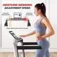thumbnail image 3 of JELENS 2 in 1 Incline Treadmill Under Desk Walking Pad 2.5HP Home Folding Treadmills with Gesture Sensing Control, Walking Machine for Office with Led Display, 3 of 9