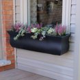 thumbnail image 3 of Mayne Valencia 36" x 10" x 10" Self-Watering Polyethylene Window Box - Black, 3 of 5