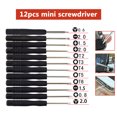 thumbnail image 3 of Riwesomey 12 Pieces Screwdriver Set Multi-Functional Mini Electronic Screwdrivers Wear-resistant Tool Repairing Supplies Tools Using Type3 NO3, 3 of 6