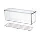 thumbnail image 3 of Organizador de refrigerador, contenedor de almacenamiento de alimentos transparente para artículos diversos, cucharas para verduras Bandeja grande y de drenaje, 3 of 9