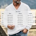 thumbnail image 4 of Sweaters for Men Zaewscy Men's V‑Neck Cable Knit Sweater Long Sleeve Loose Casual Pullover Jumper White M, 4 of 9