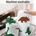 thumbnail image 5 of White Dinosaurs Silhouette Pattern Bathroom Rugs Mat,Non Slip Microfiber Bathroom Rug,Rubber Backing,Soft Bathroom Mats for Bathroom Floor,Tub and Shower,20x32in(50x80cm), 5 of 5