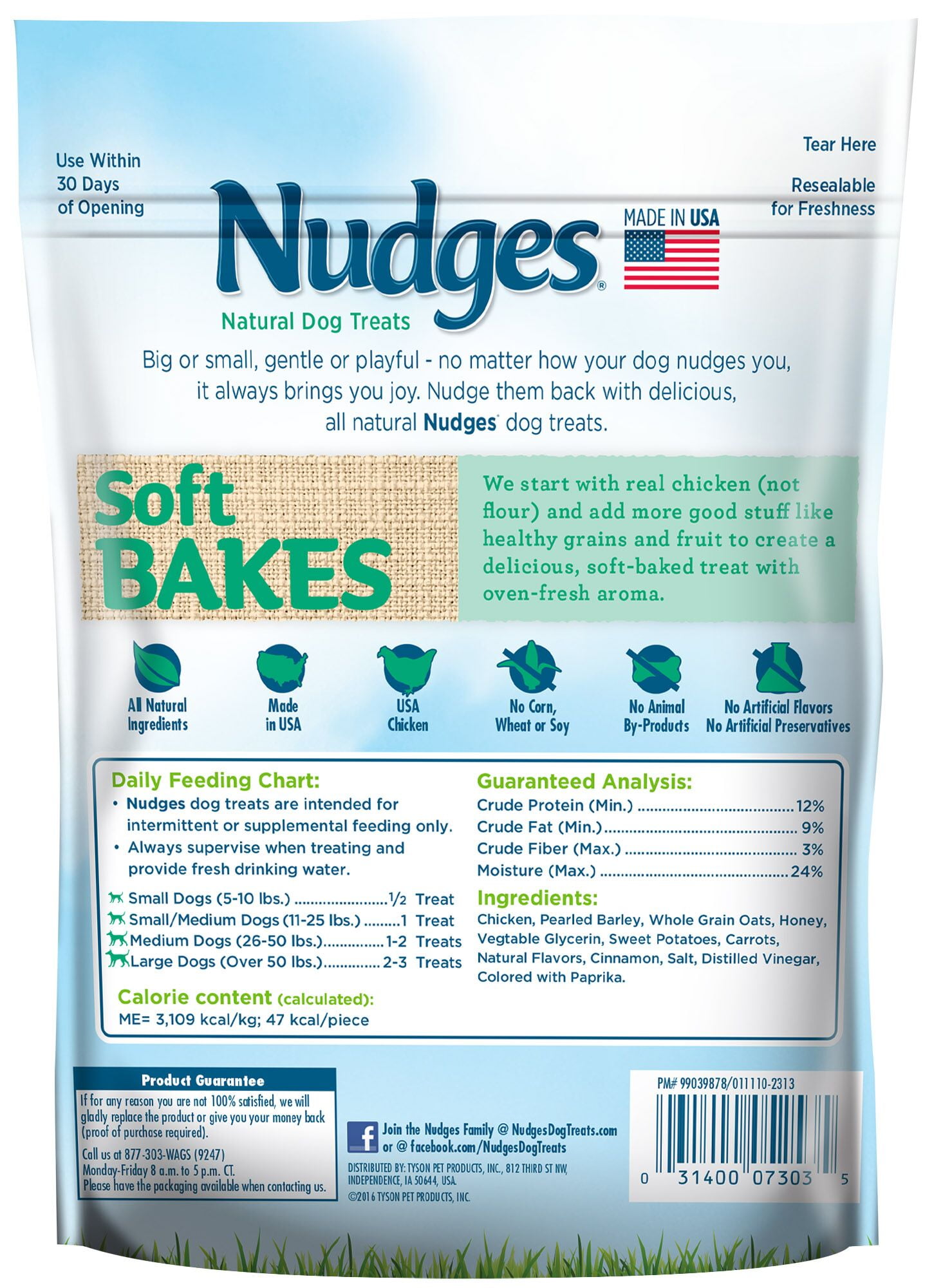 Nudges dog clearance treats soft bakes