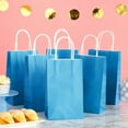 thumbnail image 2 of BLUE PANDA Gift Bags - 9 x 5 x 3 In, 25-Pack, Blue - Party Favor Bags with Handles for Candy & Treats, 2 of 10