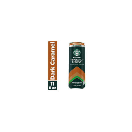 Starbucks Tripleshot Energy Coffee Beverage, Dark Caramel, 11 fl oz Cans, Pack of 3