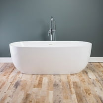 Zoey 67 Inch Acrylic Double Ended Freestanding Tub - No Faucet Drillings