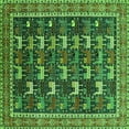 thumbnail image 1 of Ahgly Company Indoor Square Oriental Green Industrial Area Rugs, 3' Square, 1 of 4