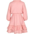 thumbnail image 2 of Girls Dresses,Solid Casual Tiered Swing Midi Dress for Girls 12-13 Years, 2 of 10