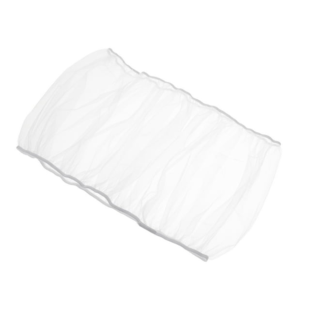 Unique Bargains 43x12' Réglable Oiseau Cage Filet Couverture Plume Receveur Garde Doux Maille Aérée Jupe, Blanc