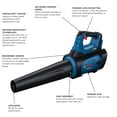 thumbnail image 2 of Soplador BOSCH GBL18V-450N PROFACTOR™ 18V (herramienta básica), 2 of 7