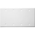 thumbnail image 1 of Plaques Murales Métalliques en Acier Inoxydable 4 Bandes Vierges Blanches, 1 of 1