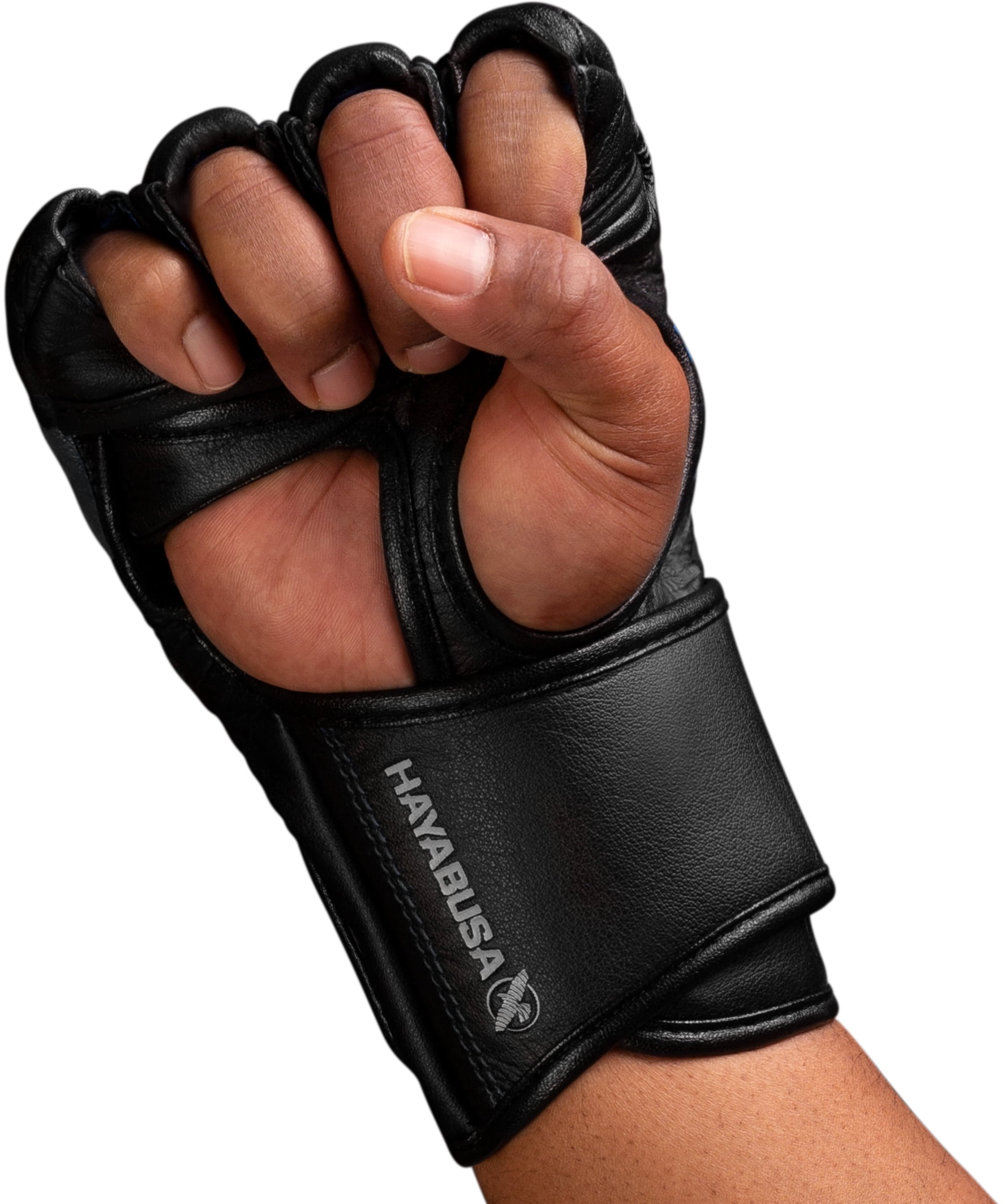 Hayabusa T3 4 oz. Dual-X Hook and Loop Vylar MMA Gloves - Large - Black/Gray