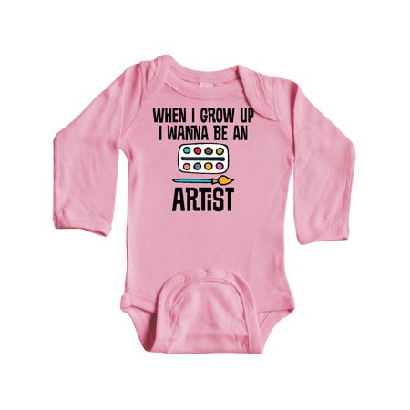 

Inktastic Future Artist Gift Baby Boy or Baby Girl Long Sleeve Bodysuit