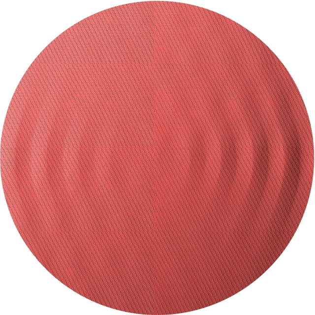 Ahgly Company Tapis d'Intérieur Lavable en Machine Carré Rouge Transitionnel, 3 Pieds Carré