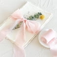 thumbnail image 3 of 4 Pieces Chiffon Silk Ribbon 2"x5 Yards for DIY Crafts Wedding Invitations blue, 3 of 8