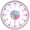 Pastel Face, variant on Owlconic® Kids Learning Wall Clock, Silent Analog Teaching Clock, 10 Inch, Multicolor