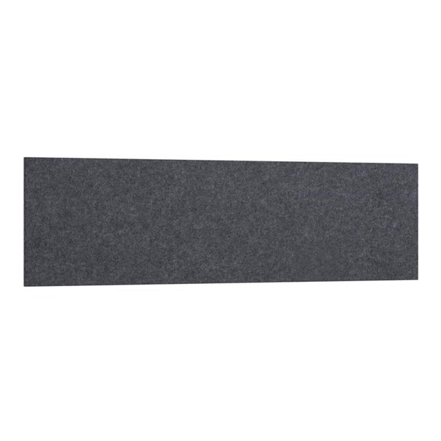 Pemberly Row 57"W Contemporary Polyurethane Acoustic Tackboard in Cool Charcoal