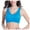 Blue, variant on GEWSEY Breathable Cool Liftup Air Bra,2025 Seamless Wireless Plus Women Yoga Tops Padded Sports Bra Workout Fitness Running (Hot Pink, 42C-D/44A-D)