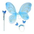 thumbnail image 2 of Disfraz de hada Salvador Princesa Varita Mariposa Azul, 2 of 9