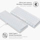 thumbnail image 2 of Teclado mecánico para juegos de 82 teclas con eje cian blanco claro único Xemadio HMKY240, 2 of 9