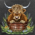 thumbnail image 3 of CafePress - Highland Cow Sitting In A Metal Women's Long Sleeve T Shirt - Women's Long Sleeve Graphic Tee Casual Fit, 3 of 4