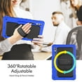 thumbnail image 3 of TECH CIRCLE 3-in-1 Case for Galaxy Tab S9 Ultra 2023 Tablet SM-X910 14.6", Shockproof Multifunctional Case with Screen Protector/Pen Holder/Rotate Kickstand/Adjustable Hand Strap/Shoulder Strap, Blue, 3 of 8