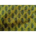 thumbnail image 4 of oneOone Cotton Poplin Lime Green Fabric Ethnic Block Sewing Craft Projects Fabric Prints By Yard 56 Inch Wide, 4 of 4