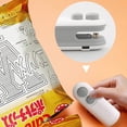 thumbnail image 4 of Mini máquina portátil de sellado de bolsas térmicas para uso doméstico, selladora recargable, selladora al vacío, selladora térmica de bolsas de plástico, Clipwhite, 4 of 8