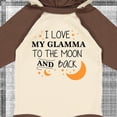thumbnail image 4 of Inktastic I Love My Glamma to the Moon and Back Boys or Girls Long Sleeve Baby Bodysuit, 4 of 5