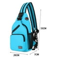 thumbnail image 3 of Bolsas De Hombro Bolsa de hombro de tela Oxford a la moda para mujer, mochila grande de viaje de Color sólido Likrtyny Para Estrenar, 3 of 4