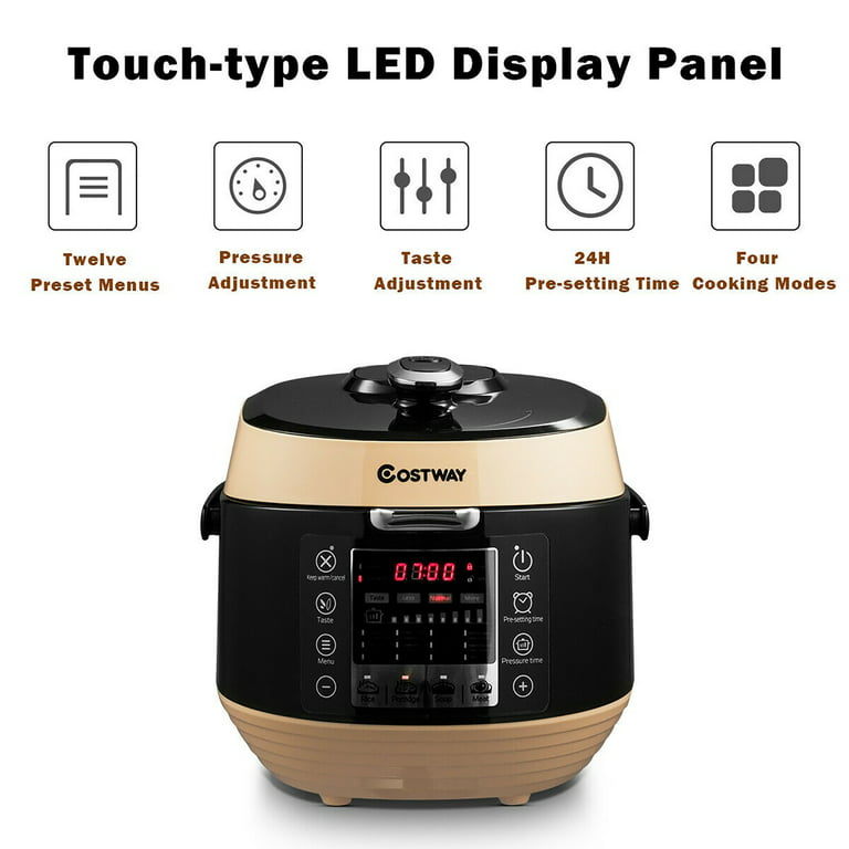 8 Qt 12-in-1 Multiuse Programmable Electric Pressure Cooker