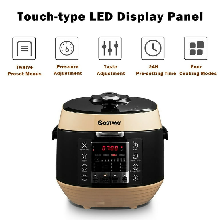 8 Qt 12-in-1 Multiuse Programmable Electric Pressure Cooker