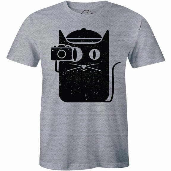 Cute Black Gothic Cat Kitty Taking Picture - Photographer Men's Gift T-Shirt