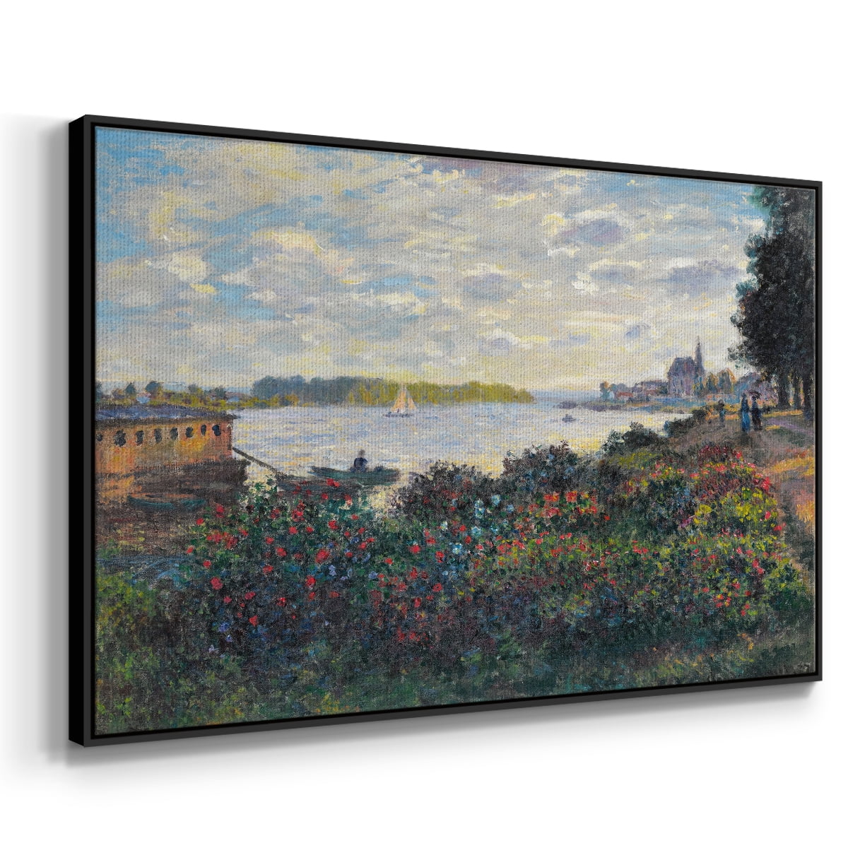 Vintage Landscape-CII By Wexford Home Framed in Black Wood Gallery Wrapped Canvas 17 in. x 25 in.