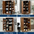 thumbnail image 4 of Sauder Homeplus Storage Cabinet, Sienna Oak Finish, 4 of 12