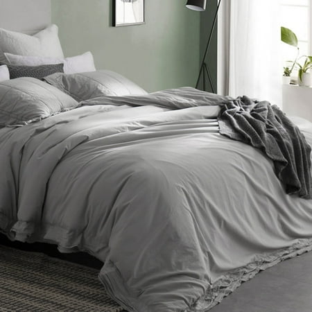 Leixoes Textura 200tc Percale Stone Wash Duvet Cover Walmart Com