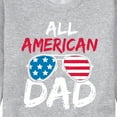 thumbnail image 3 of Instant Message - All American Dad - Men's Crew Neck Fleece Pullover, 3 of 6