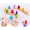 thumbnail image 5 of Building & Construction Toys Wooden Name Digital Year Birthday Train Personalised Educational for Kids, 5 of 8