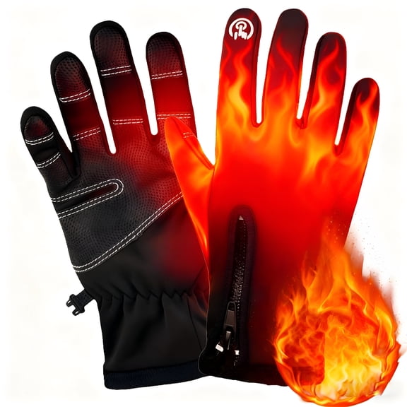 TELOLY 2026 New Usb Heated Gloves for Men and Women,Touchscreen Waterproof Winter Gloves with Heating System,Rechargeable Thermal Mittens for Outdoor Activities,Skiing,Cycling,Cold Weather Work