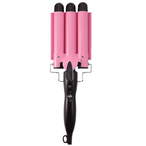 Triple-barrel curling iron 25mm hair curler, wavy hair styler, Temperature Adjustable Ceramic Big Waves Hair Crimper egg-shaped curling iron Wand , electric splint iron, hair perming machine