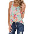 thumbnail image 1 of Women Sleeveless Floral Print Zipper Back Tank Top, 1 of 5