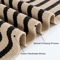 thumbnail image 5 of SUNDEREY 2'x3' Outdoor Rugs,Brown and Black Striped Rug,Washable Small Front Door Mat Farmhouse Front Porch Rug Decor,Cotton Entryway Rug for Kitchen Hallway Bedroom Laundry Room, 5 of 7