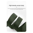 thumbnail image 7 of Jessboyy Men's Canvas Woven Belt No Hole Automatic Buckle Ratchet Belts Work Casual Outdoor Hiking Adjustable Web Belt Army Green,Free Size, 7 of 7