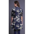 thumbnail image 5 of Bimba Roll Up Sleeve Kurti For Women Printed Mandarin Collar Short Kurti Tops, 5 of 6