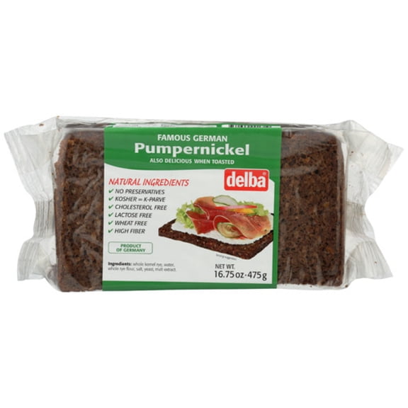 (Pack of 12) Delba Bread Pumpernickel 16.75 Oz