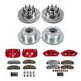thumbnail image 2 of PowerStop Front and Rear Z36 Truck & Tow Brake Pad and Rotor Kit with Red Powder Coated Calipers Fits: FORD Select Models KC6820A-36, 2 of 7