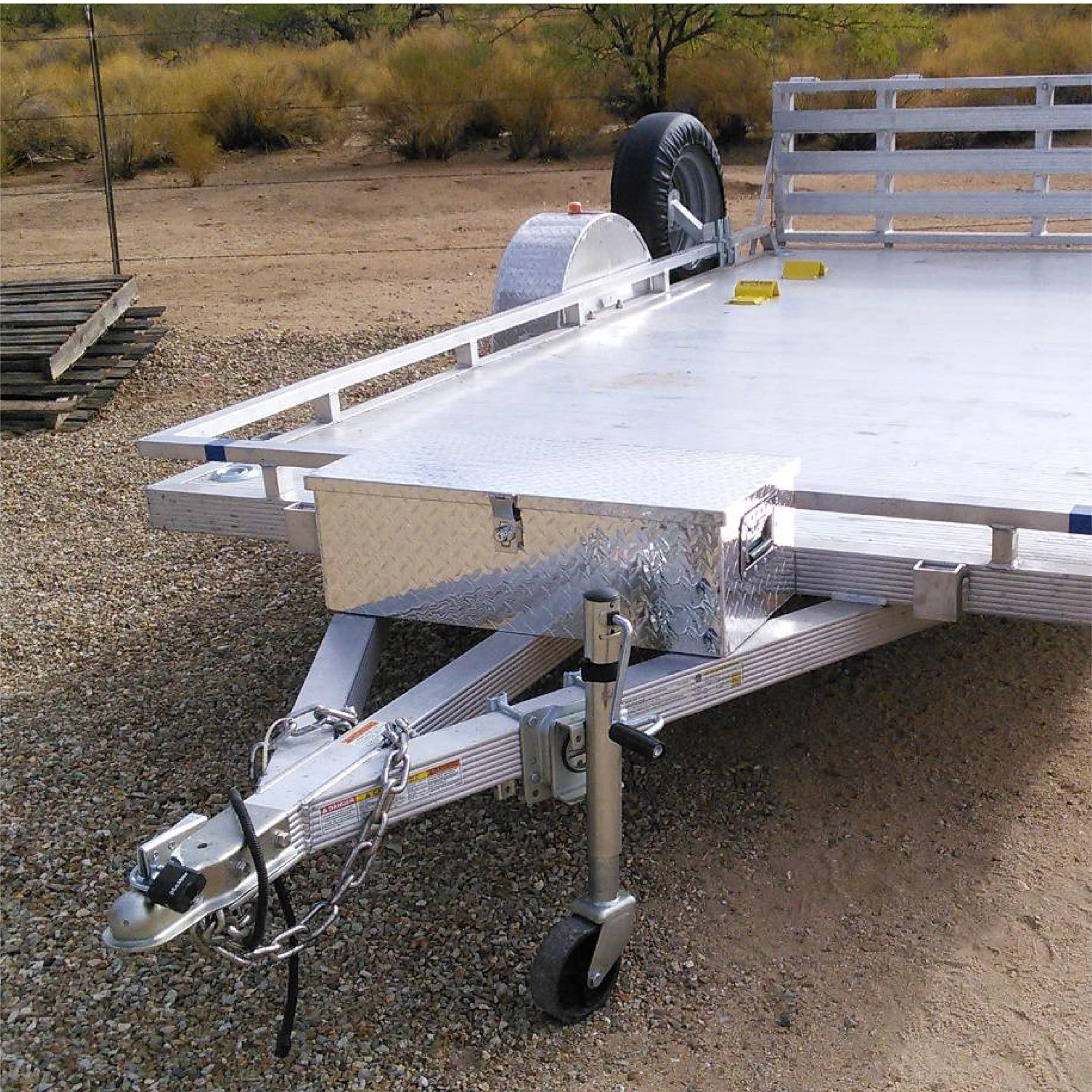 FGJQEFG 39 Inch Truck Tool Box Aluminum Trailer Toolbox Underbody Box w/Lock 39x13x10 Inch